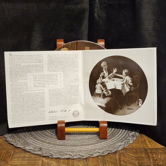 The Gourmet - Norman Rockwell Collectors' Plate VTG - Picture 6 of 9